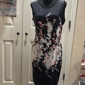 No label, new, sz s/m midi sleeveless polyester dress